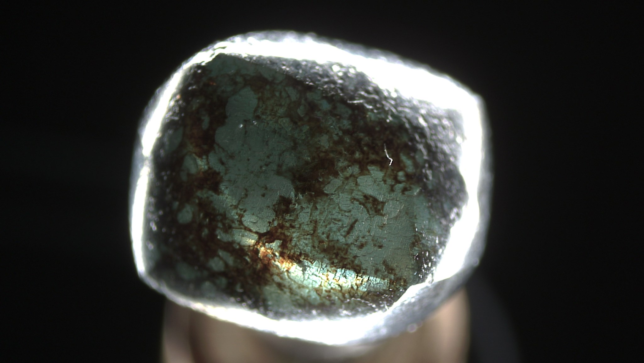 Natural Bluish Green rough diamond
