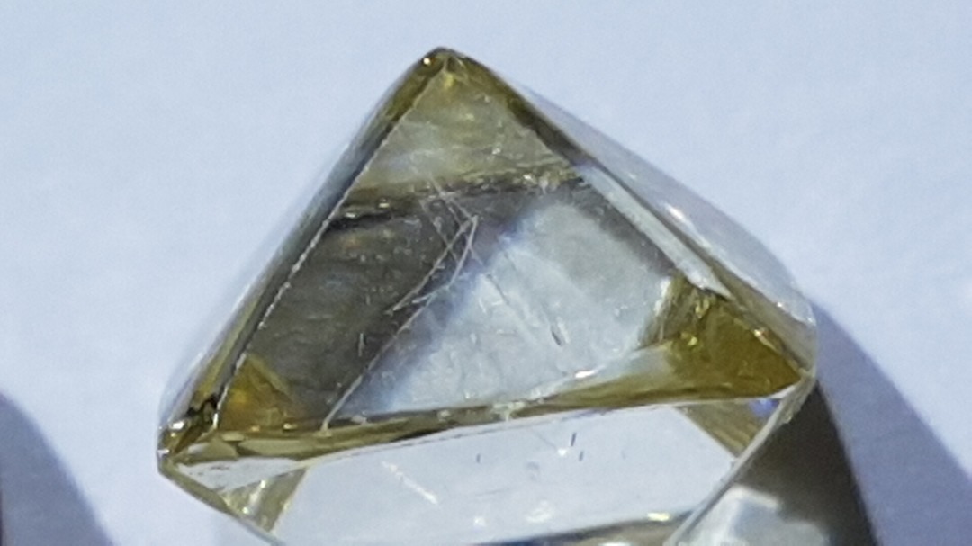 Typical diamond crystal formation of Moissanite