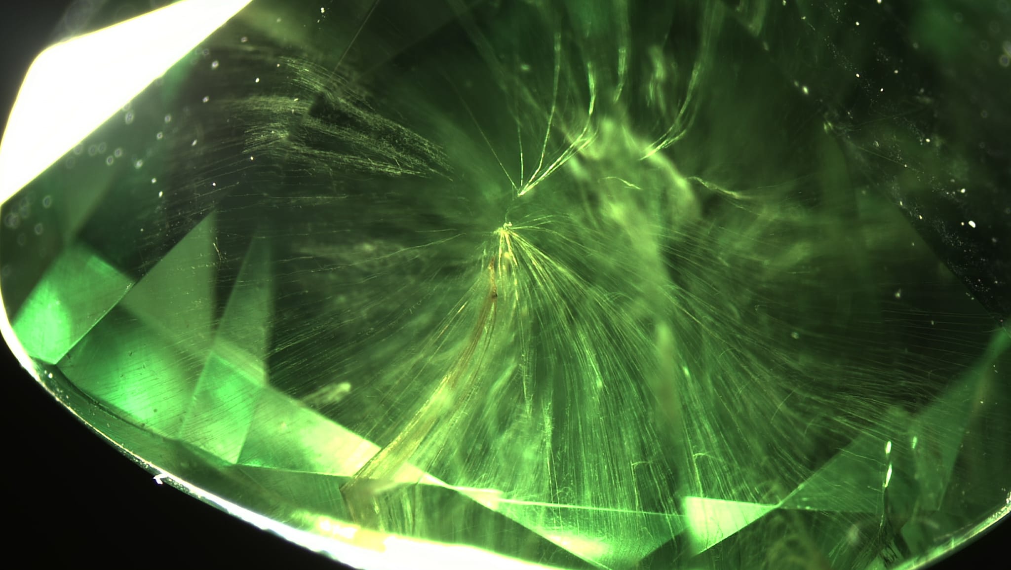 This amazing 3.03 cts and 3.15 cts demantoid pair originated from Russia was recently brought in ALGT for research.